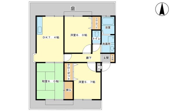 パセオ宮前の物件間取画像